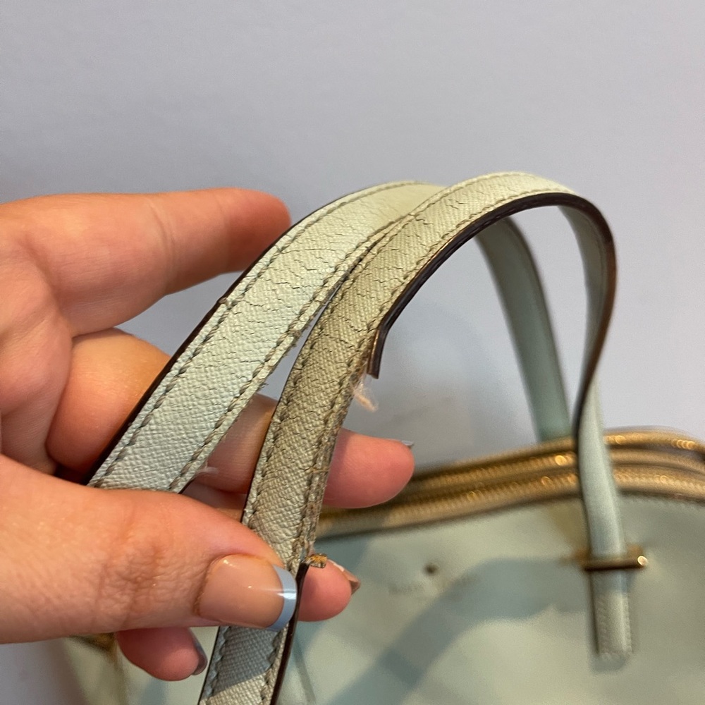 Kate Spade Purse Mint Green Cedar Street Maise Shoulder Medium Satchel Purse - Picture 3 of 12
